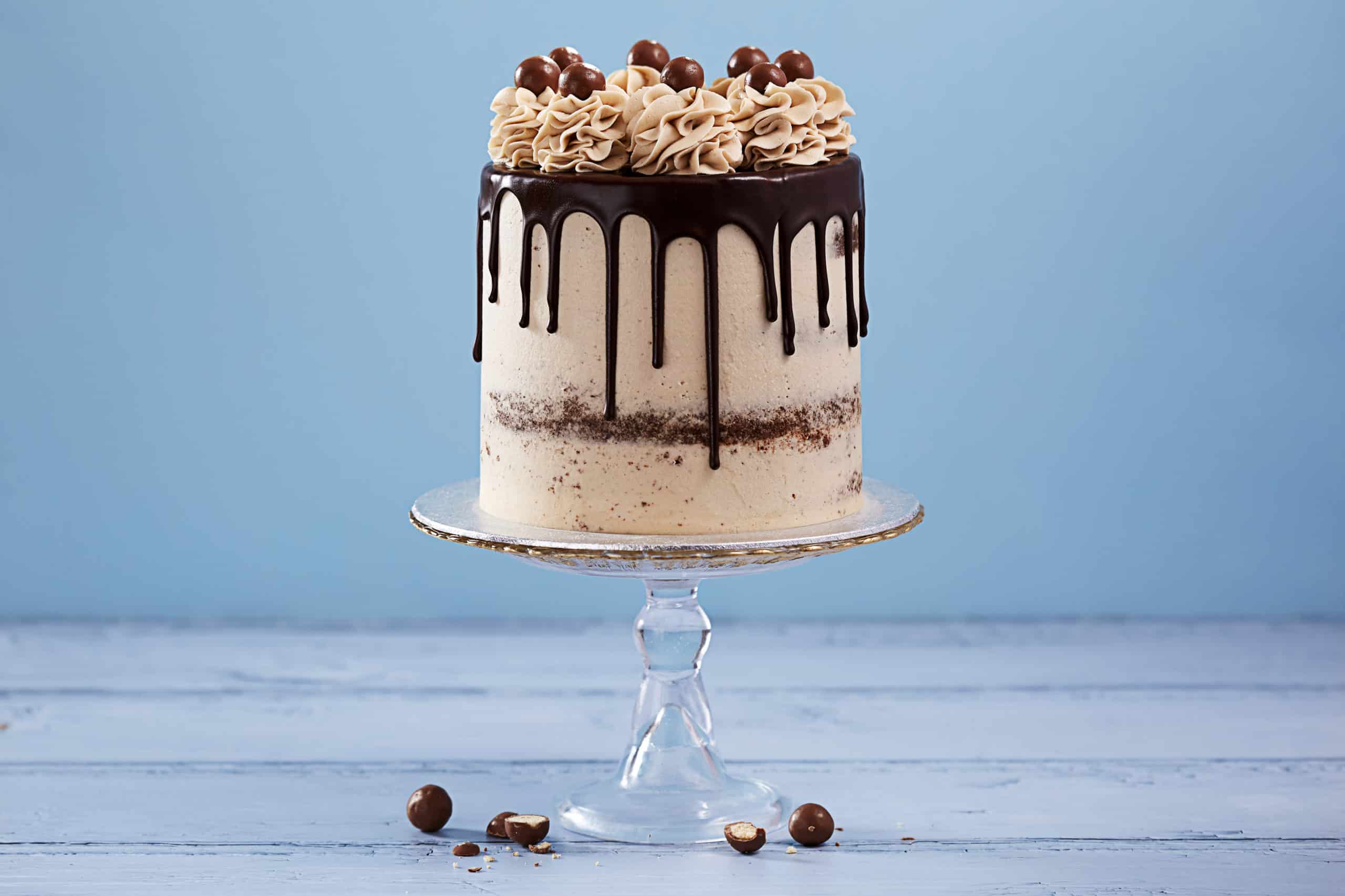 Malteser Chocolate Drip Cake