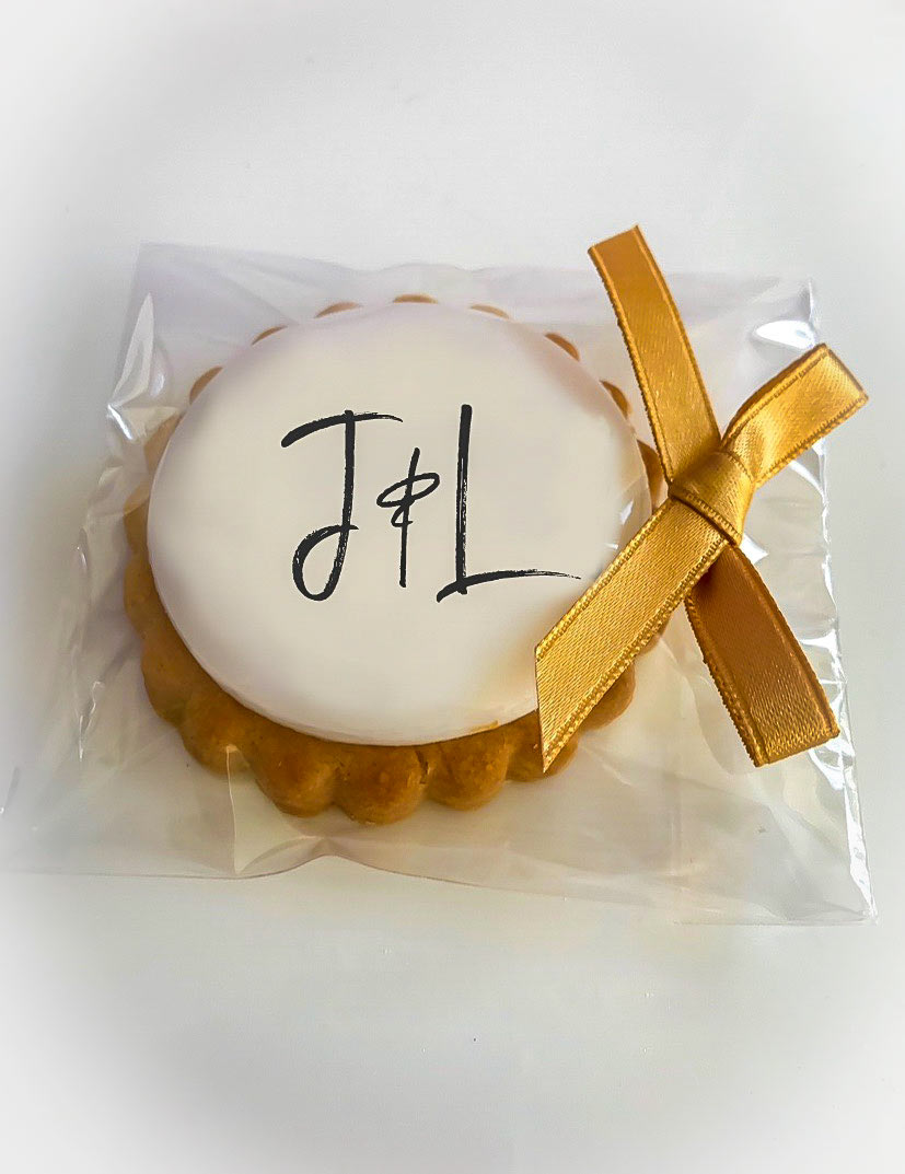 Wedding Favours – 25 Personalised Biscuits