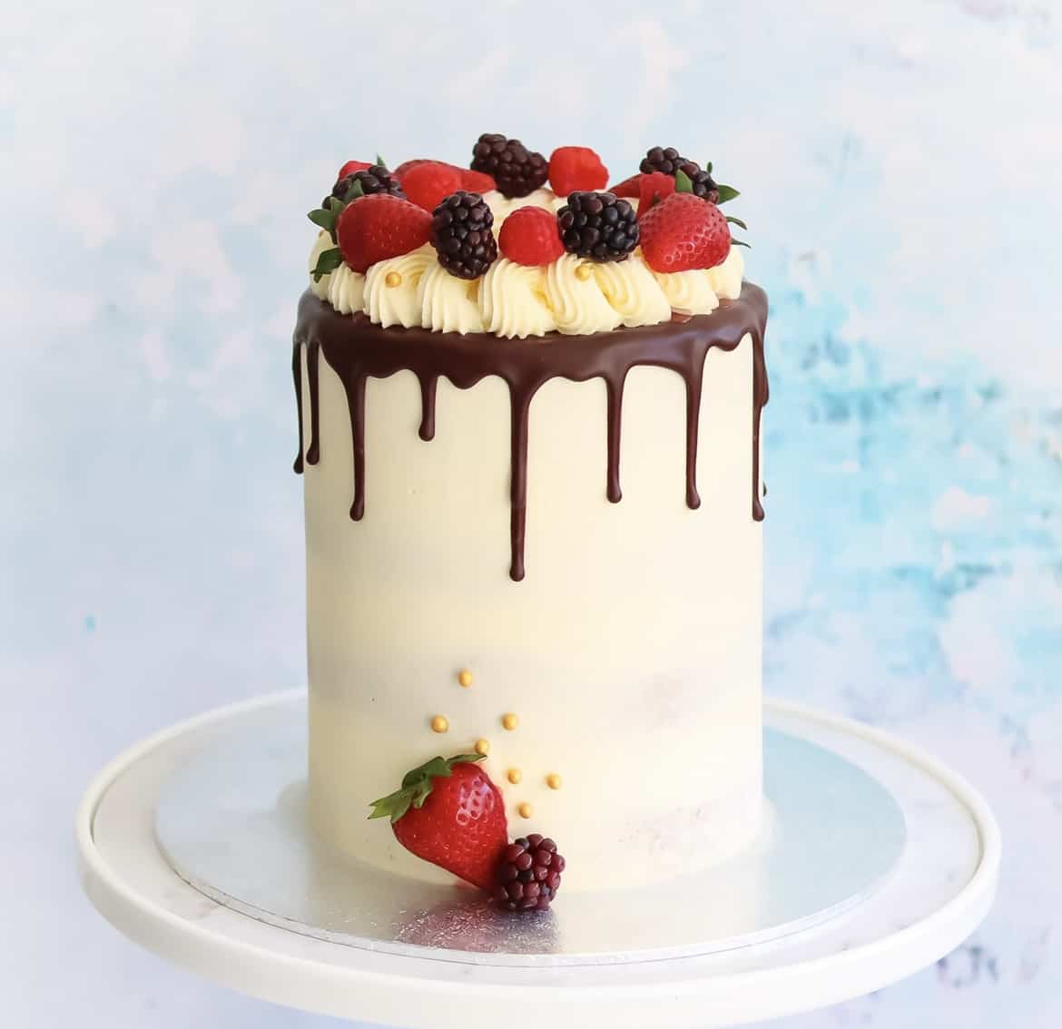 Semi-Naked Cake with Chocolate Drip Gallery Image