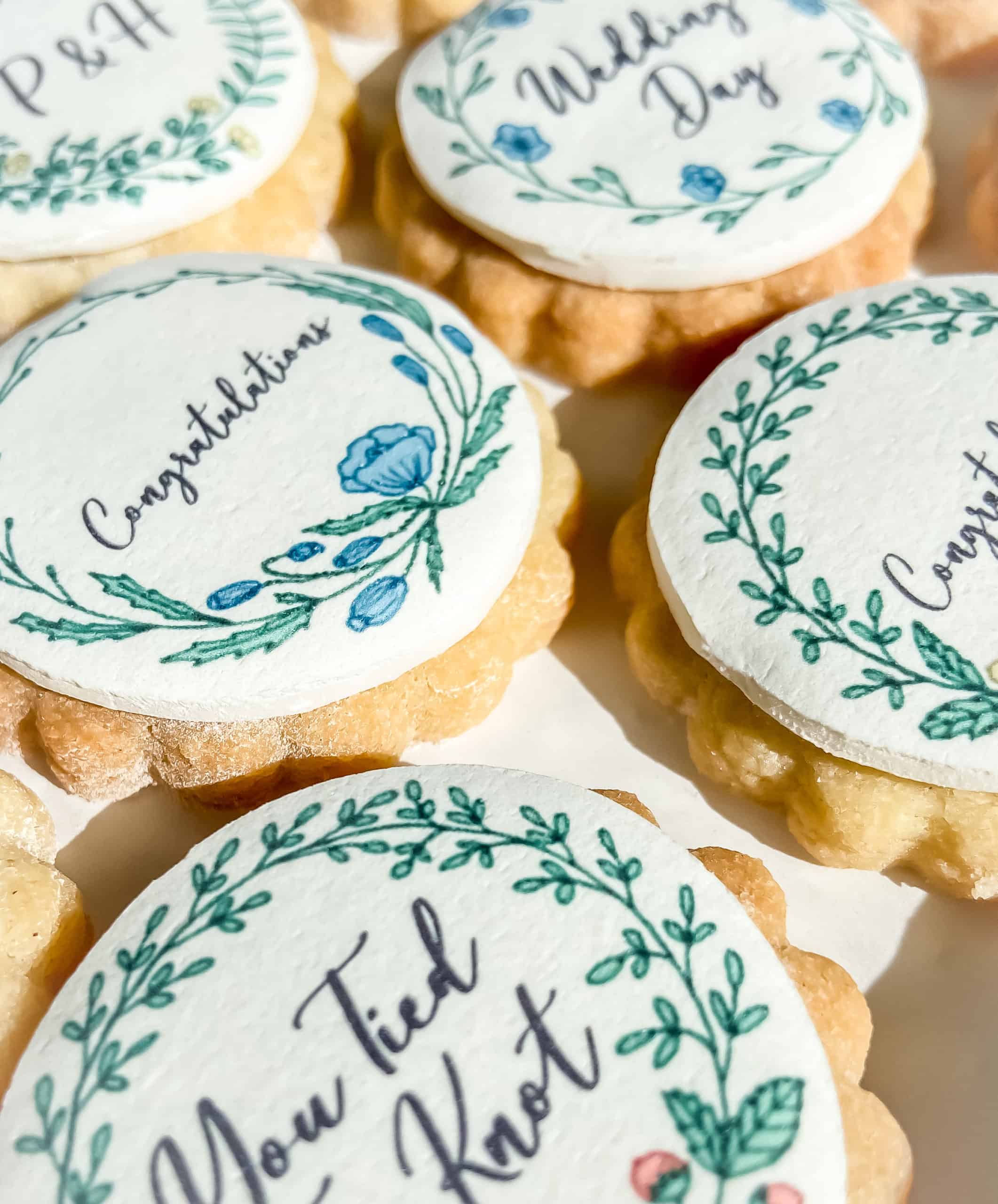Congratulations Wedding Day Biscuits