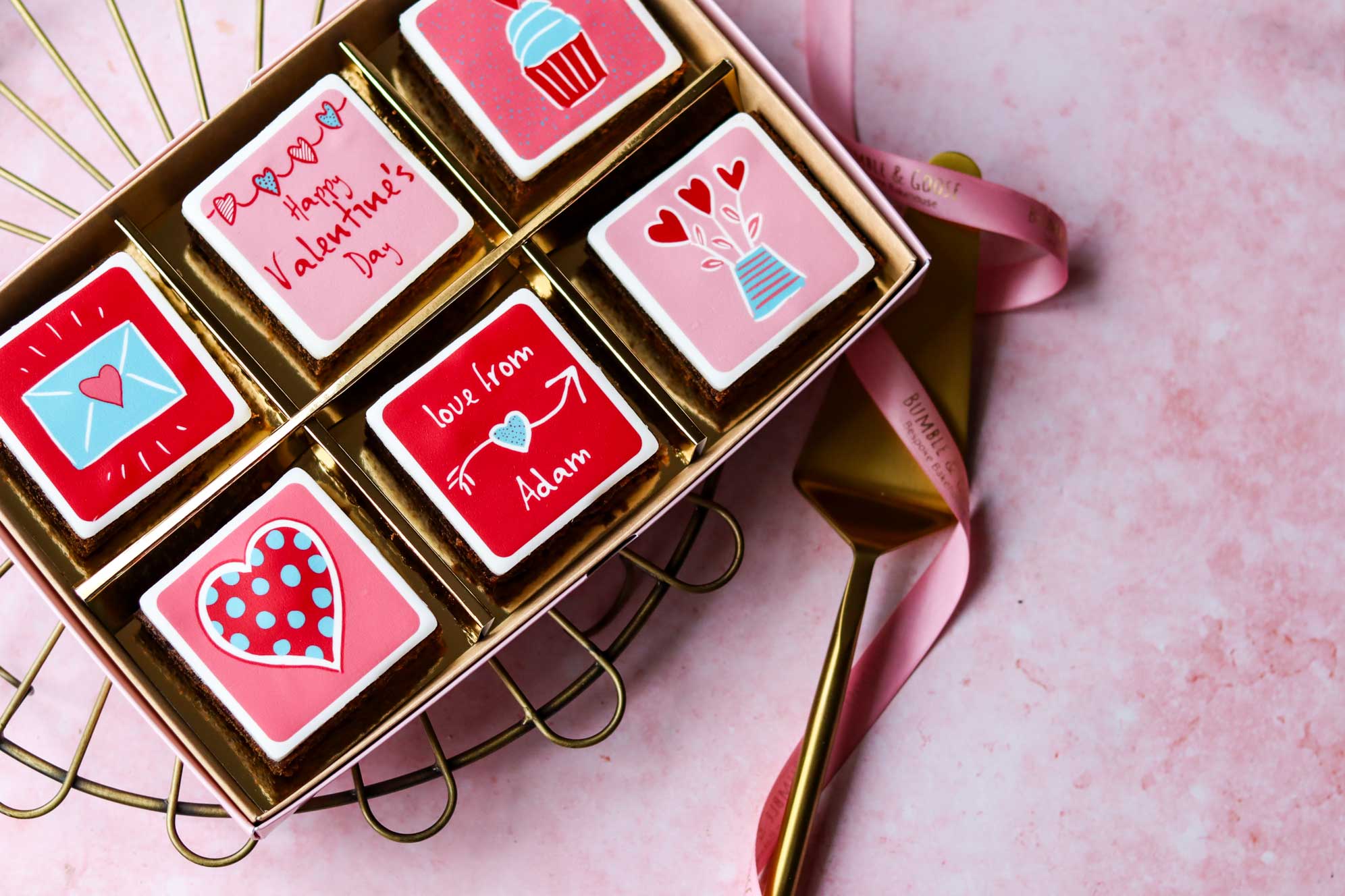 Luxury Valentine’s Brownies Delivered