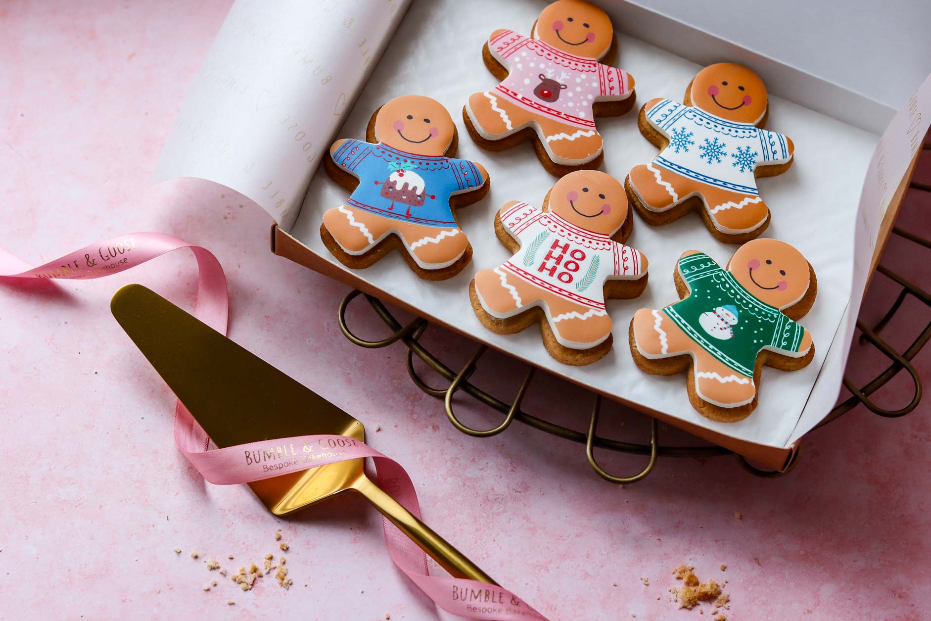 Christmas Cookies – Gift box of 5 Gingerbread Men