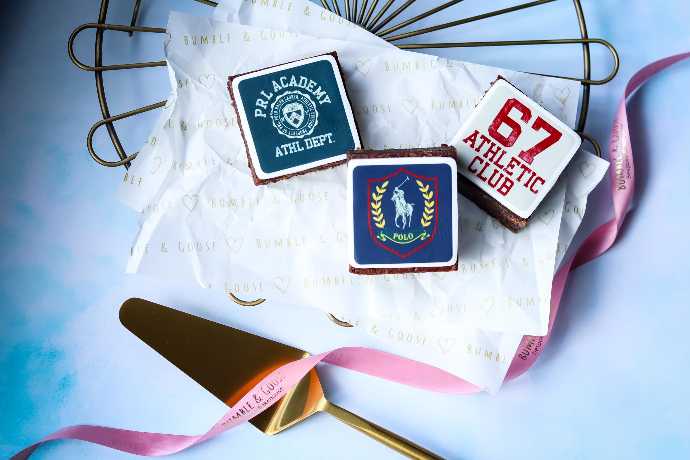 Fondant Top Branded Brownies